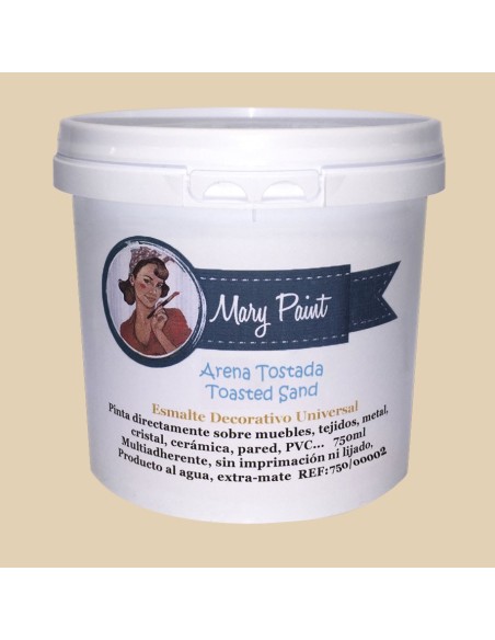 Pintura Decoración, tienda, muebles Tecnica Arena tostada Mary Paint chalk paint 750mlml