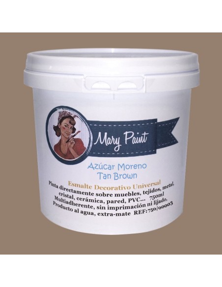 Pintura Decoración, tienda, muebles Técnica Azúcar Morena Mary Paint chalk paint 250ml