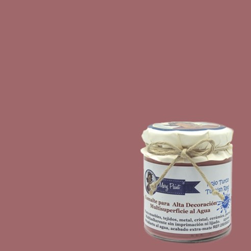 Pintura Decoración, tienda, muebles Técnica Rojo Turco Mary Paint chalk paint 250ml