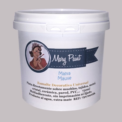 Pintura Decoración, tienda, muebles Técnica Malva Mary Paint chalk paint 250ml