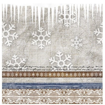 Servilleta flor de navidad