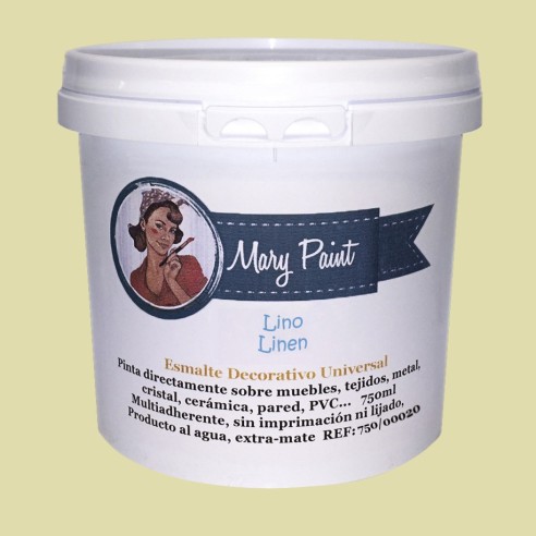 Pintura Decoración, tienda, muebles Técnica Lino Mary Paint chalk paint 250ml