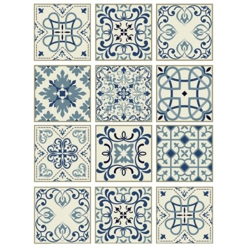 Papel Arroz TILES BALDOSAS CREMA