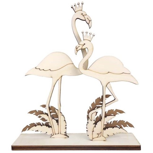 SET 2 FLAMENCOS PIE 24 X 30