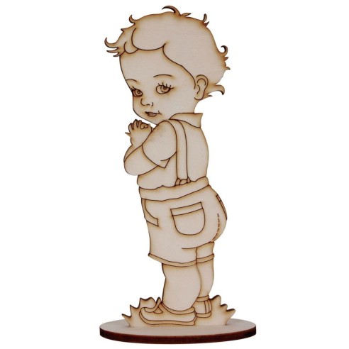 Silueta Bebe niño peto 22,5cm chopo