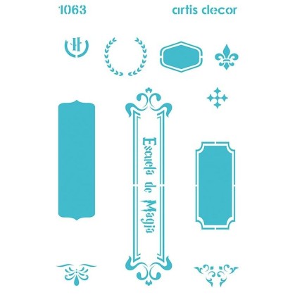STENCIL ESCUELA 20X28,5