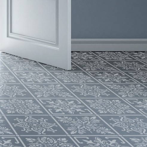 Stencil suelo azulejos, 52 x 52
