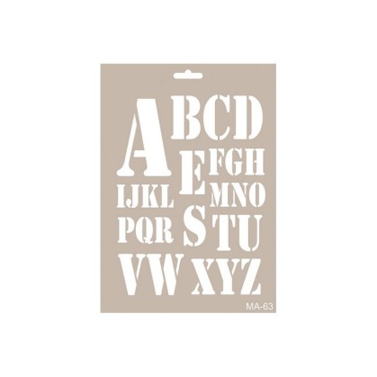 Stencil LETRAS MILITAR 21X30