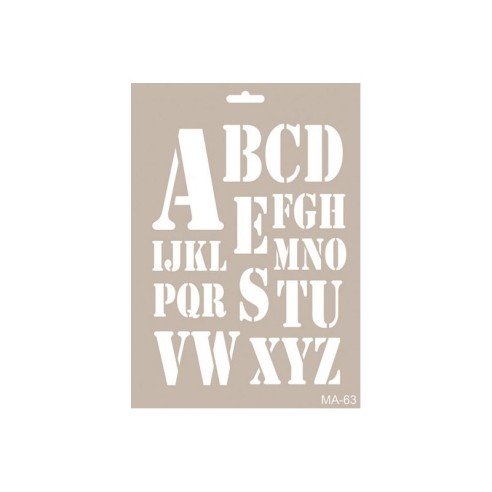 Stencil LETRAS MILITAR 21X30