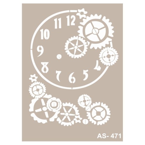 Stencil ENGRANAJES ESFERA 30X21