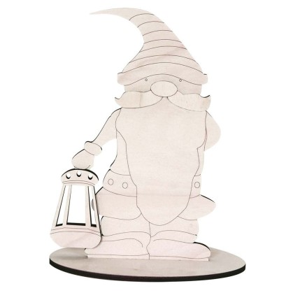 SILUETA GNOMO FAROL 15 X 12 CM