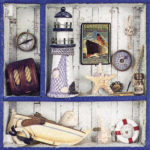SERVILLETA 33X33CM VOYAGE DE MER