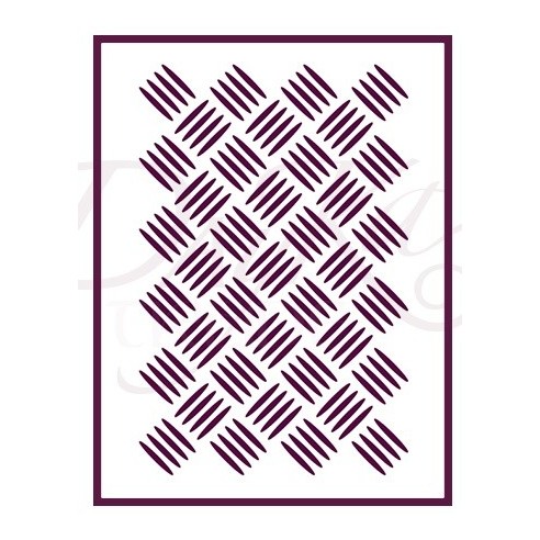 STENCIL A4 ROMBOS RALLADOS 30X21CM