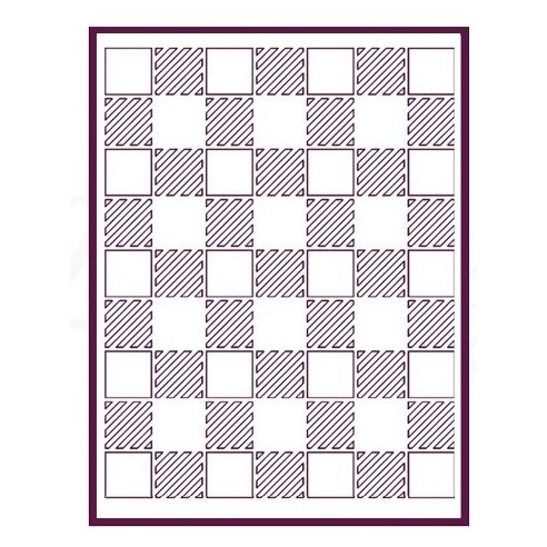 STENCIL A5 CUADROS RAYADOS 15X21CM DAYKA