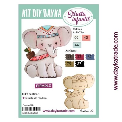KIT DIY DAYKA ELEFANTE...