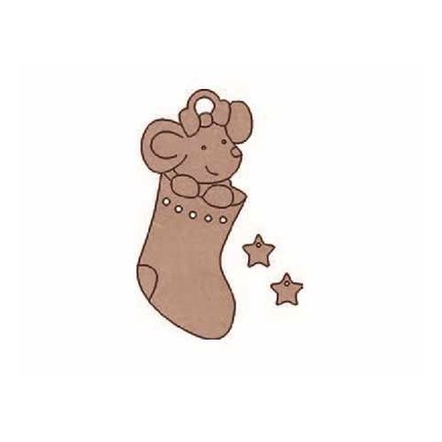 SILUETA DE DM RATON EN BOTA PEQUEÑO 13X5