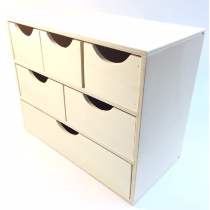 CAJONERA 1-2-3 CAJONES 30 x 24 x 15 cm.