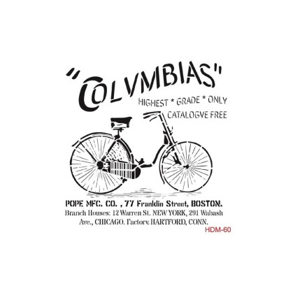 Stencil BICICLETA 25X25