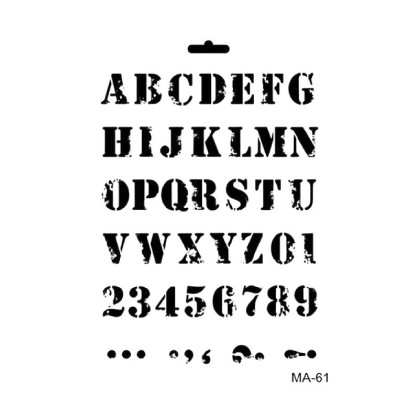 Stencil  ABECEDARIO...