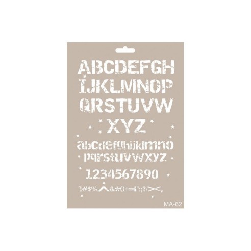 Stencil  ALFABETO 21X30