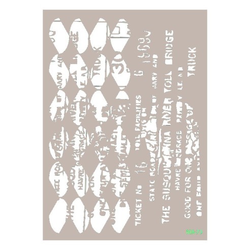 STENCIL TEXTO CON ROMBOS 21 X 30 CADENCE