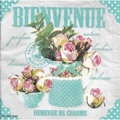 SERVILLETA 33X33 BIENVENUE