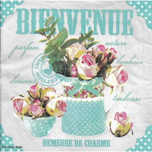 SERVILLETA 33X33 BIENVENUE