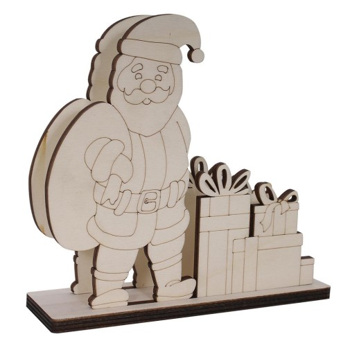 SERVILLETERO PAPA NOEL Y REGALOS 18X19X6CM