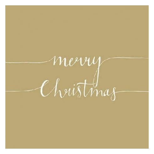 Servilleta CHRISTMAS NOTE GOLD