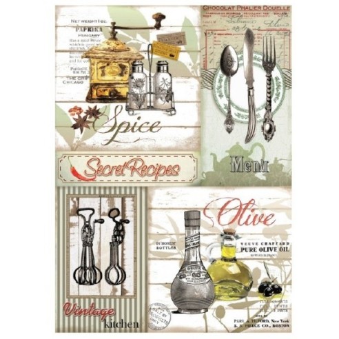 PAPEL ARROZ A3 SECRET RECIPES