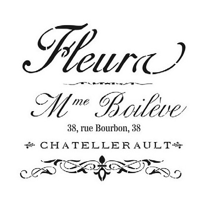 Stencil FLEURA 25X25