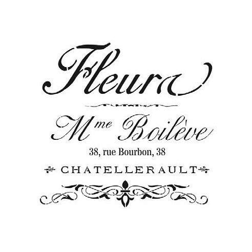 Stencil FLEURA 25X25