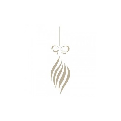 Stencil Bolas de Navidad 12x12