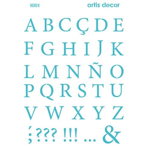 STENCIL ABECEDARIO 20X28.5CM