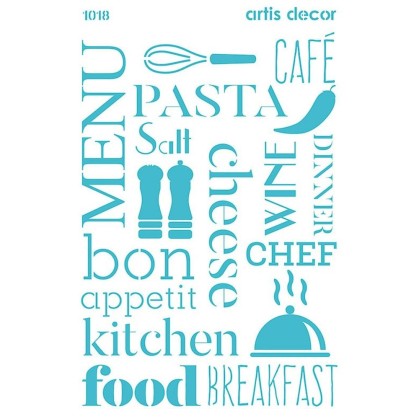 STENCIL TEXTOS COCINA...