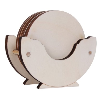 SOPORTE REDONDO  + 6 POSA VASOS