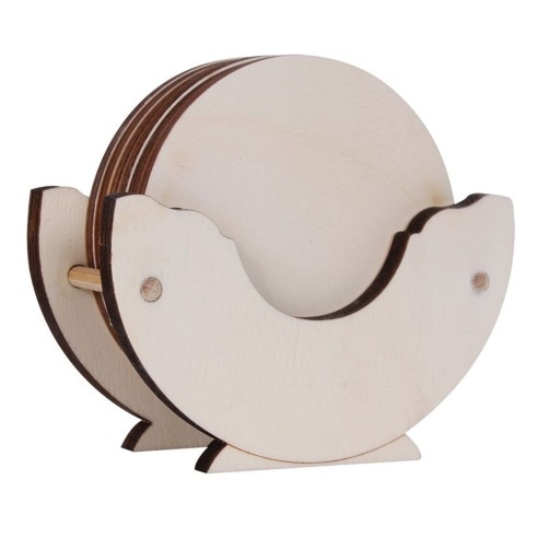 SOPORTE REDONDO  + 6 POSA VASOS