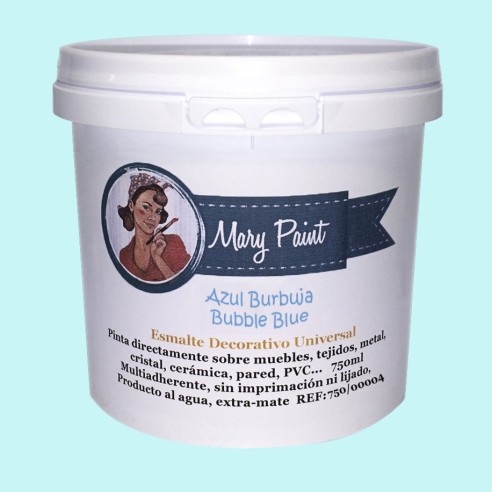 Pintura Decoración, tienda, muebles Tecnica Azul Burbuja Mary Paint chalk paint 250ml