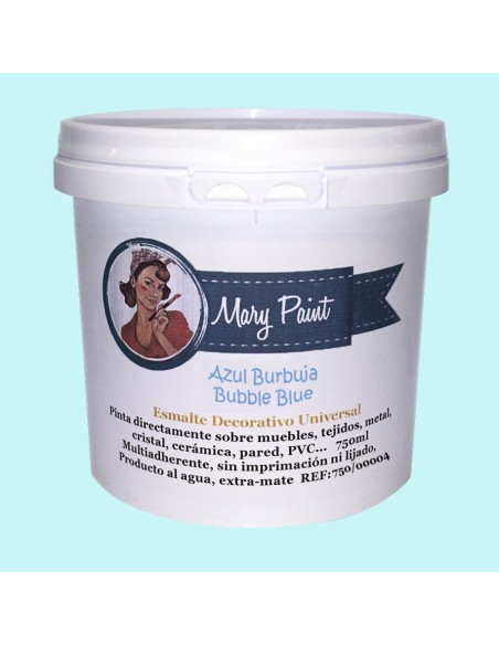 Pintura Decoración, tienda, muebles Tecnica Azul Burbuja Mary Paint chalk paint 250ml