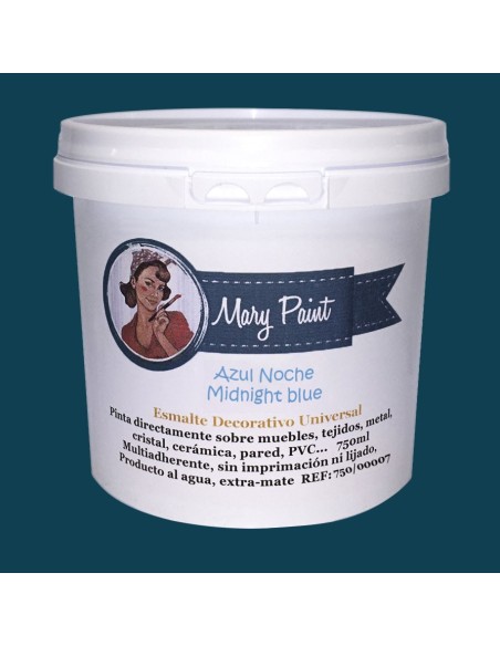 Pintura Decoración, tienda, muebles Técnica Azul Noche Mary Paint chalk paint 250ml