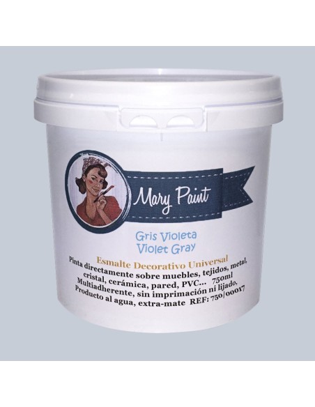 Pintura Decoración, tienda, muebles Técnica Gris Violeta Mary Paint chalk paint 250ml