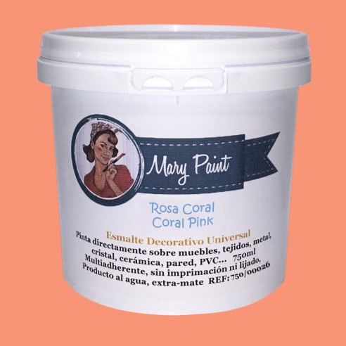 Pintura Decoración, tienda, muebles Técnica Coral Mary Paint chalk paint 250ml