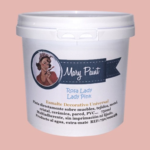 Pintura Decoración, tienda, muebles Técnica Rosa Lady Mary Paint chalk paint 250ml