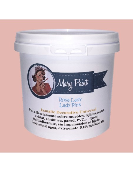 Pintura Decoración, tienda, muebles Técnica Rosa Lady Mary Paint chalk paint 250ml