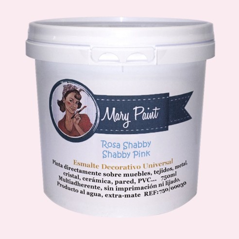 Pintura Decoración, tienda, muebles Técnica Rosa Shabby Mary Paint chalk paint 250ml