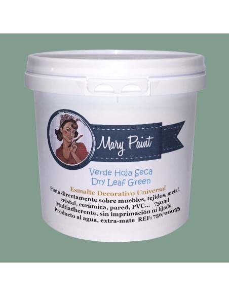Pintura Decoración, tienda, muebles Técnica Verde Hoja Seca Mary Paint chalk paint 250ml