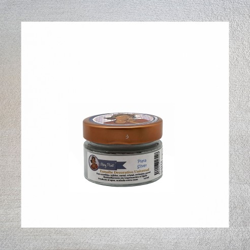 Pintura Decoración, tienda, muebles Técnica Metalizado Plata Mary Paint  250ml