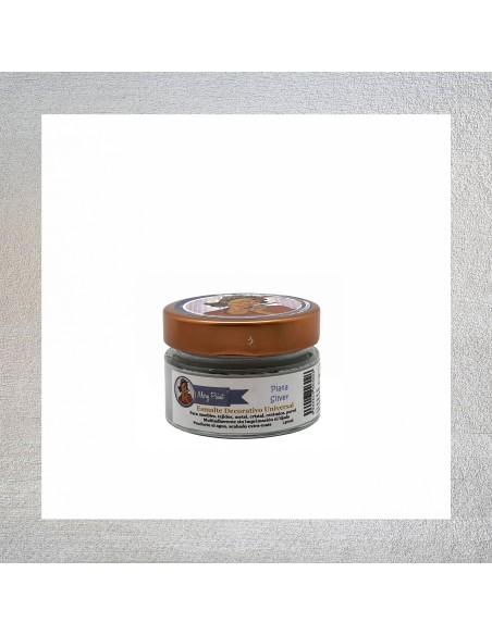 Pintura Decoración, tienda, muebles Técnica Metalizado Plata Mary Paint  250ml