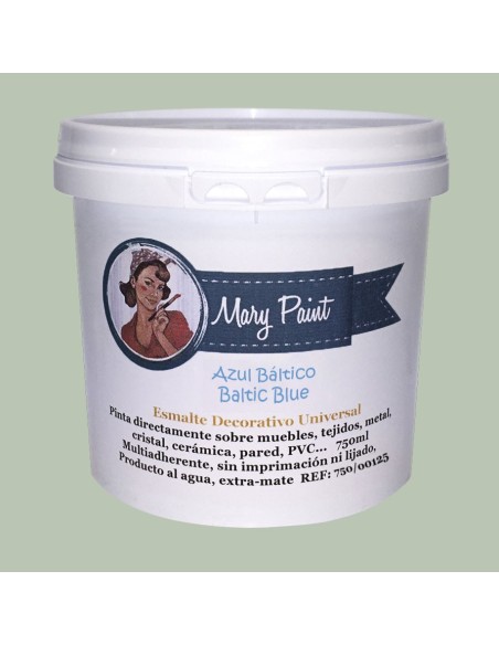 Pintura Decoración, tienda, muebles Técnica Azul Baltico Mary Paint chalk paint 250ml