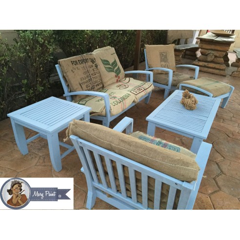 Pintura Decoración, tienda, muebles Técnica Azul Baby Mary Paint chalk paint 250ml